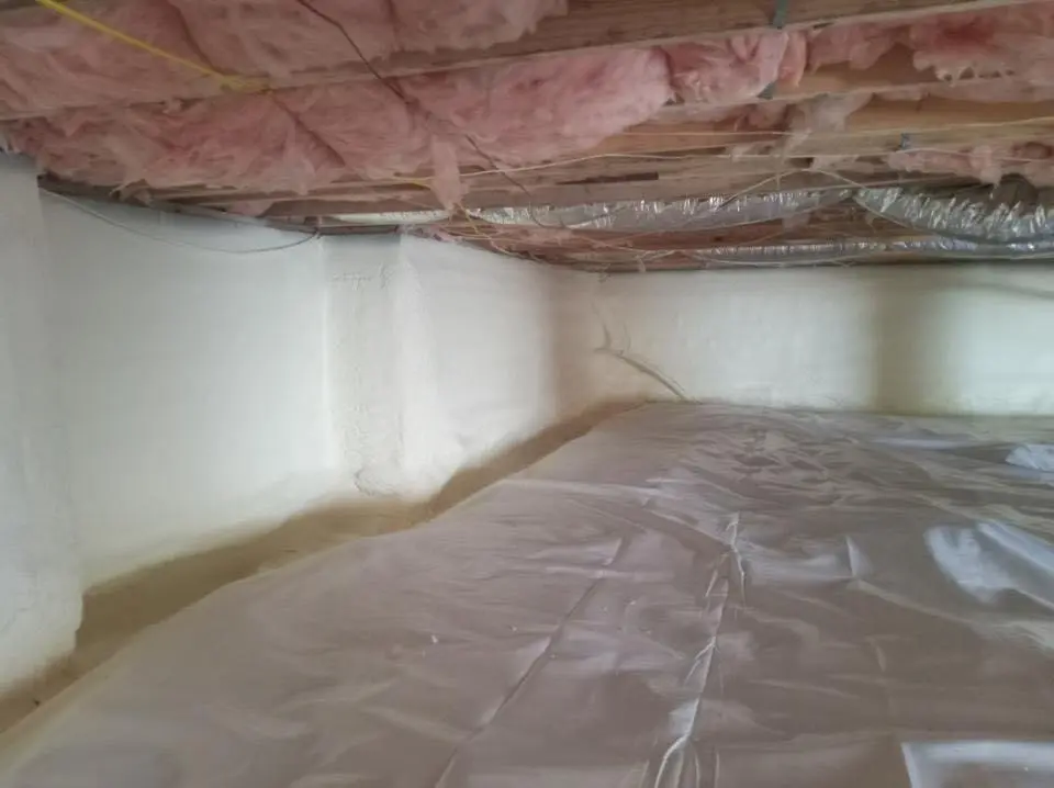 Crawl space encapsulation with closed-cell spray foam for Spray Foam Roofing in Green Valley